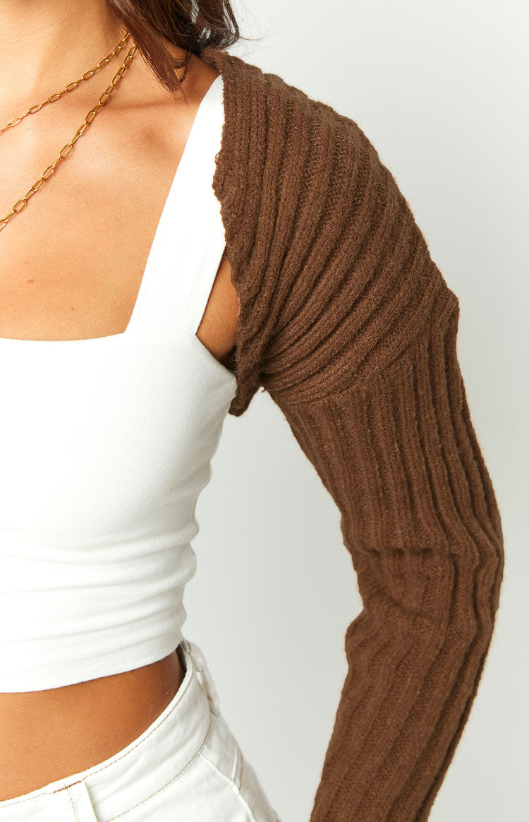 Elsa Brown Knit Bolero Image