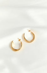 Em Gold Hoop Earrings Image