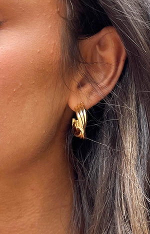 Em Gold Hoop Earrings