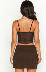 Emz Black Mesh Cami Image