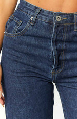 Essie Dark Blue Straight Leg Jeans Image