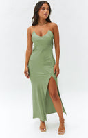 Eternal Sage Formal Maxi Dress