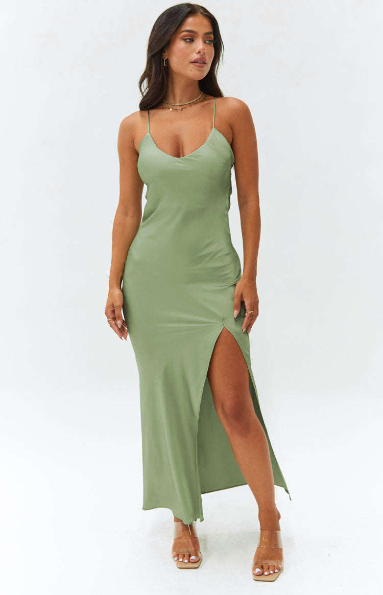 Eternal Sage Formal Maxi Dress Image