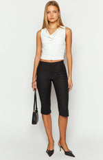 Ethyl Black Capri Pants Image