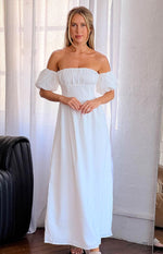 Evander White Off The Shoulder Maxi Dress Image