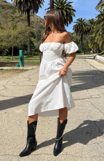 Evander White Off The Shoulder Maxi Dress Image