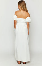 Evander White Off The Shoulder Maxi Dress Image