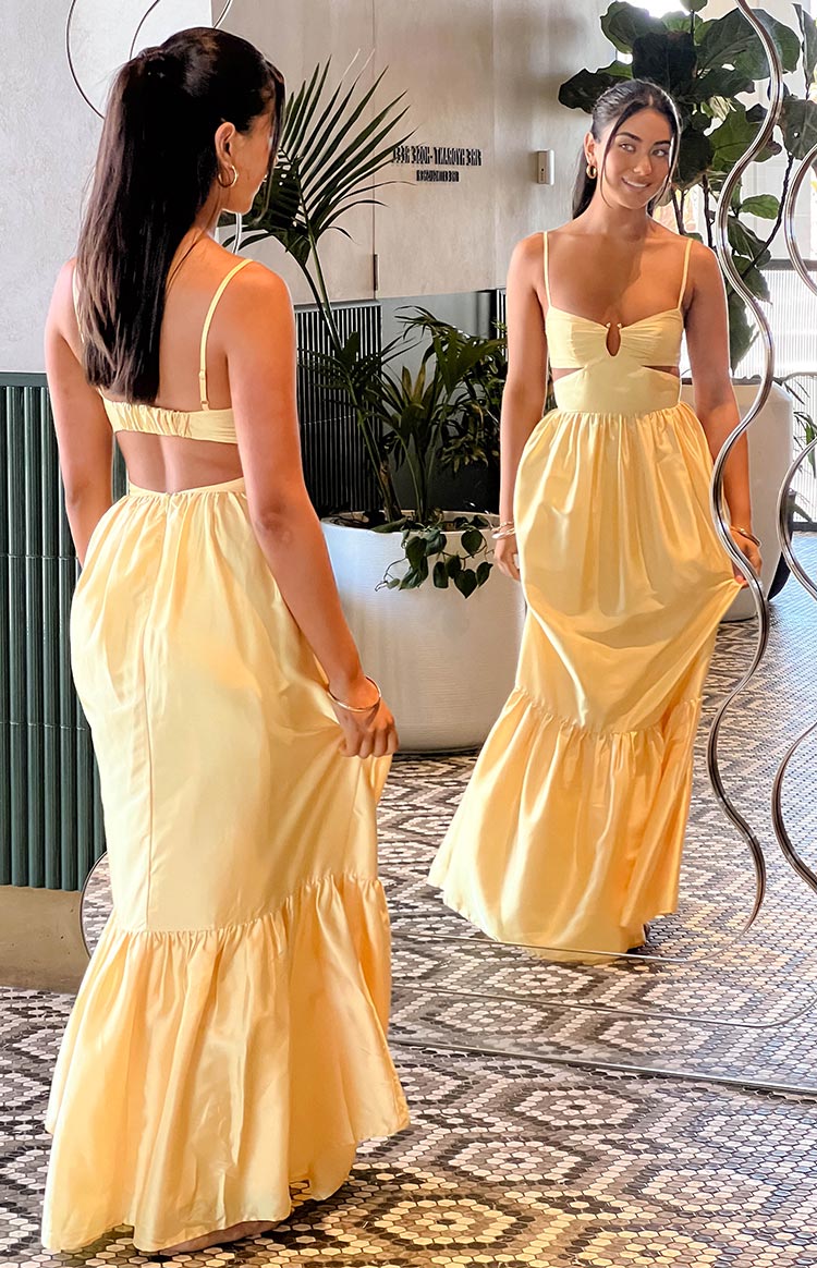 Felicitie Yellow Maxi Dress Image