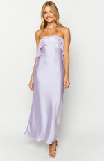 Faylinn Purple Strapless Maxi Dress Image