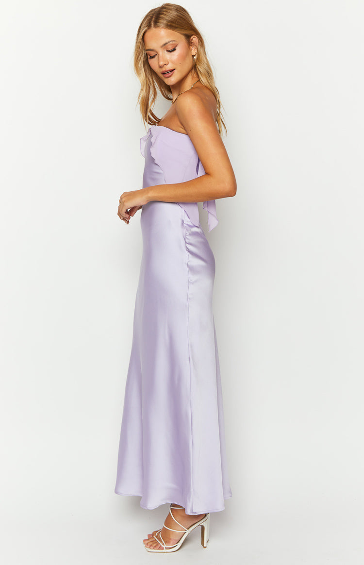 Faylinn Purple Strapless Maxi Dress Image