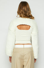 Ferla Cream Knit Shrug Image