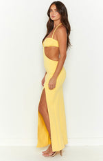 Fields of Gold Yellow Maxi Dress Image