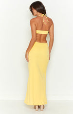 Fields of Gold Yellow Maxi Dress Image