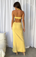 Fields of Gold Yellow Maxi Dress Image