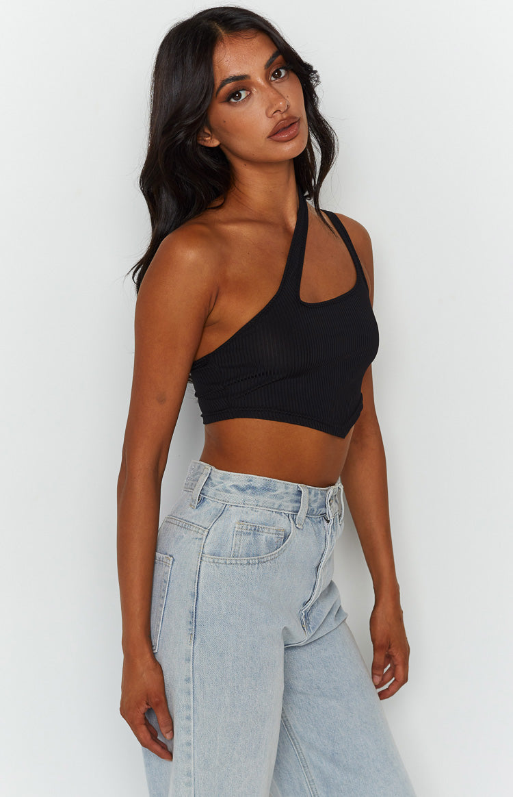 Florence Black One Shoulder Top Image