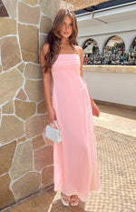 Flossie Pink Maxi Sleeveless Dress Image