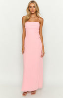 Flossie Pink Maxi Sleeveless Dress