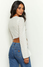 Forever Yours White Long Sleeve Top Image