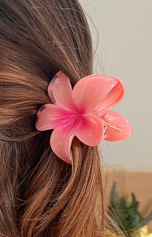 Frangipani Pink Flower Clip