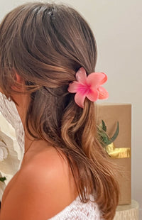 Frangipani Pink Flower Clip (FREE over $130)