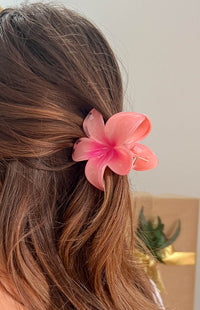 Frangipani Pink Flower Clip