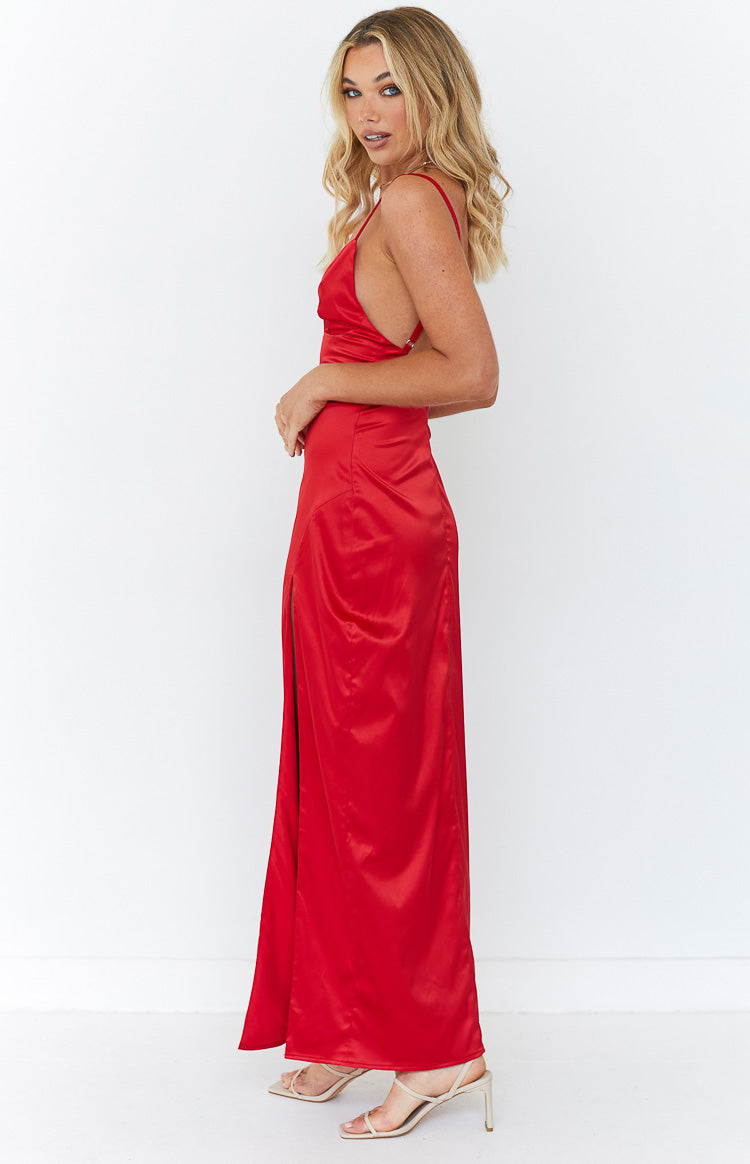 Freesia Red Formal Maxi Dress