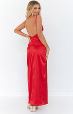 Freesia Red Formal Maxi Dress Image