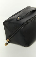 Beginning Boutique Black Zipper Cosmetic Bag Image