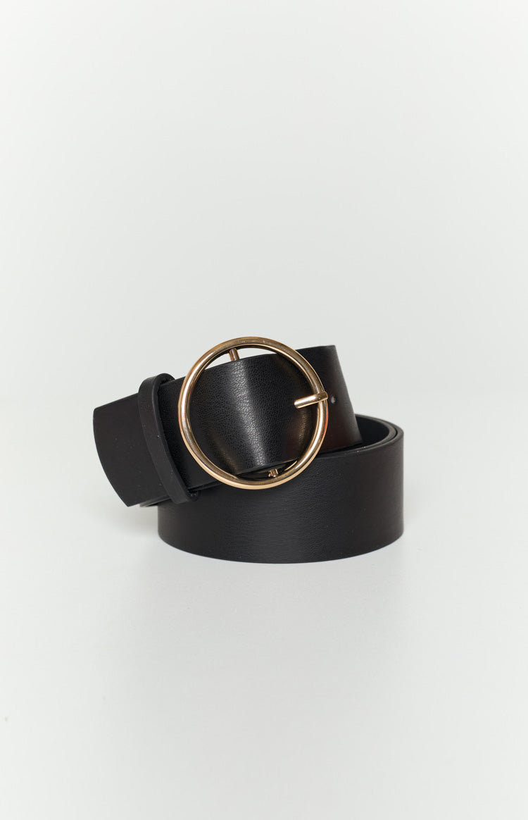 Simplicity Black Circle Buckle Belt Image