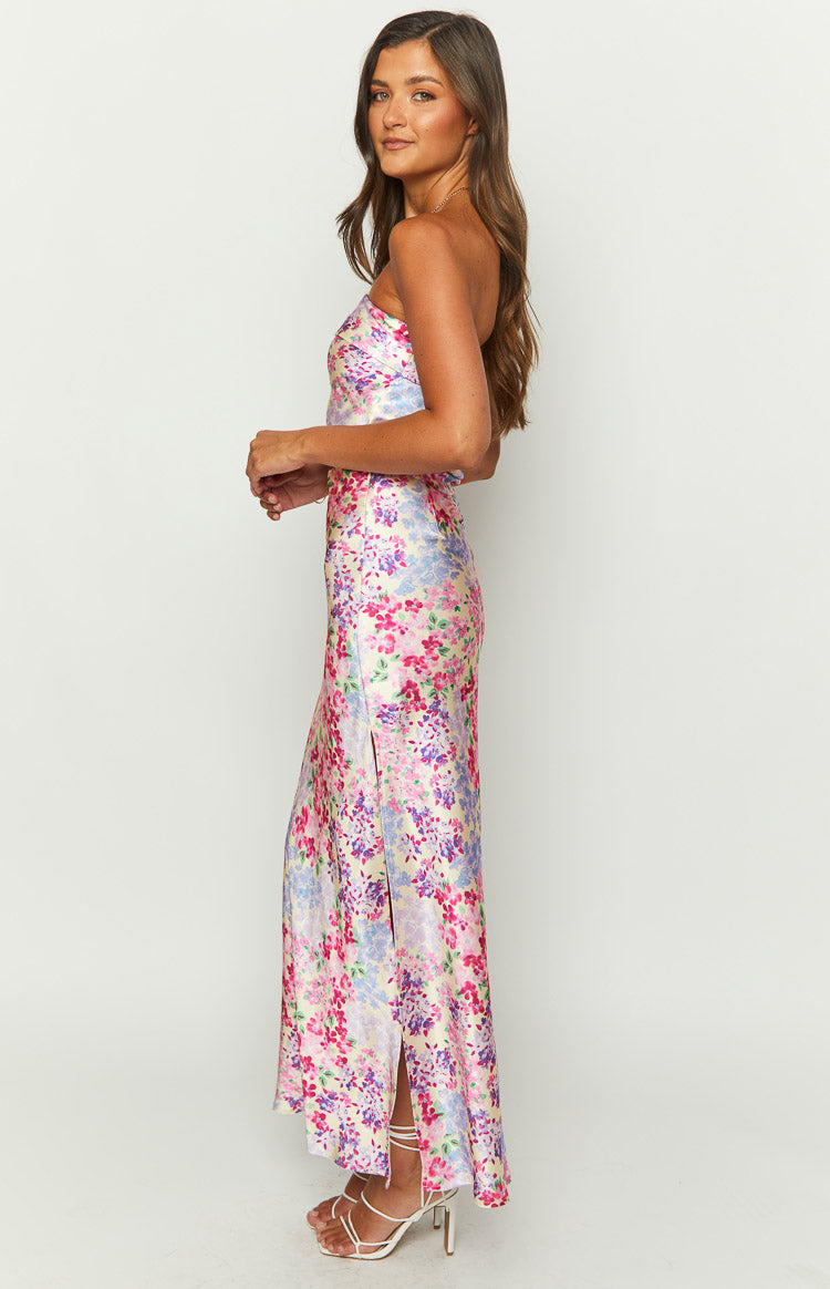 Genevieve Floral Print Maxi Skirt Image