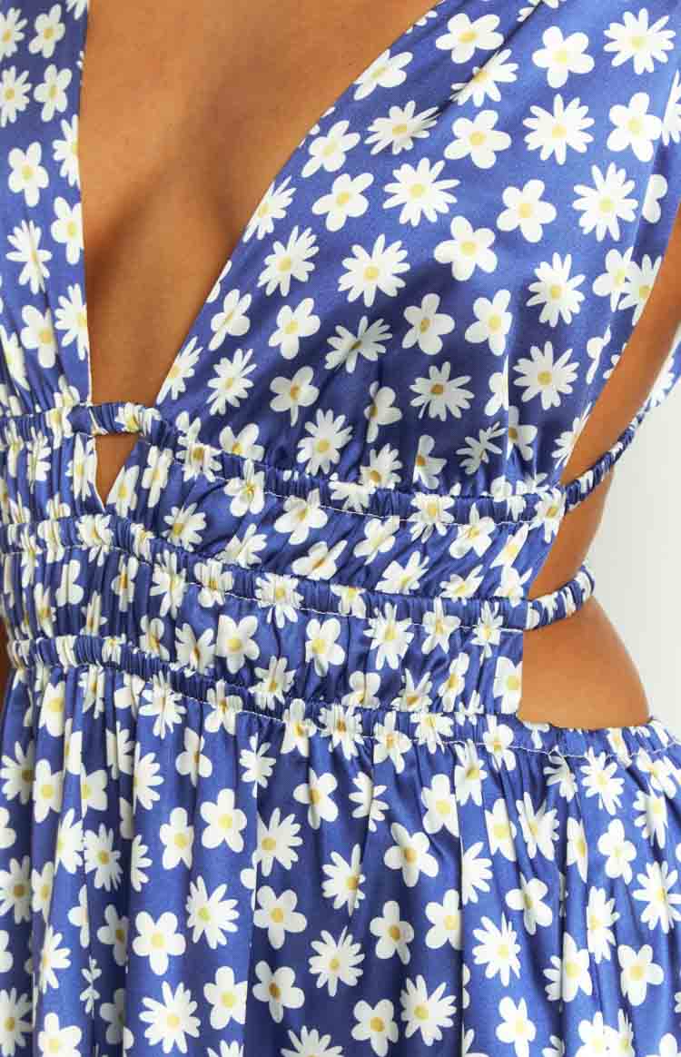 Genovia Navy Floral Mini Dress Image