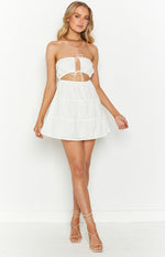 Georgia White Strapless Mini Dress Image