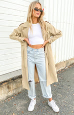 Giselle Beige Trench Coat Image