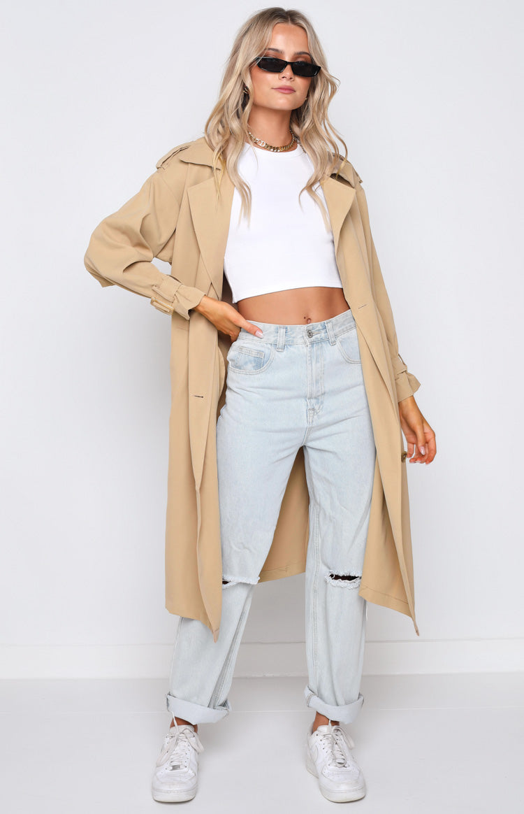 Giselle Beige Trench Coat Image