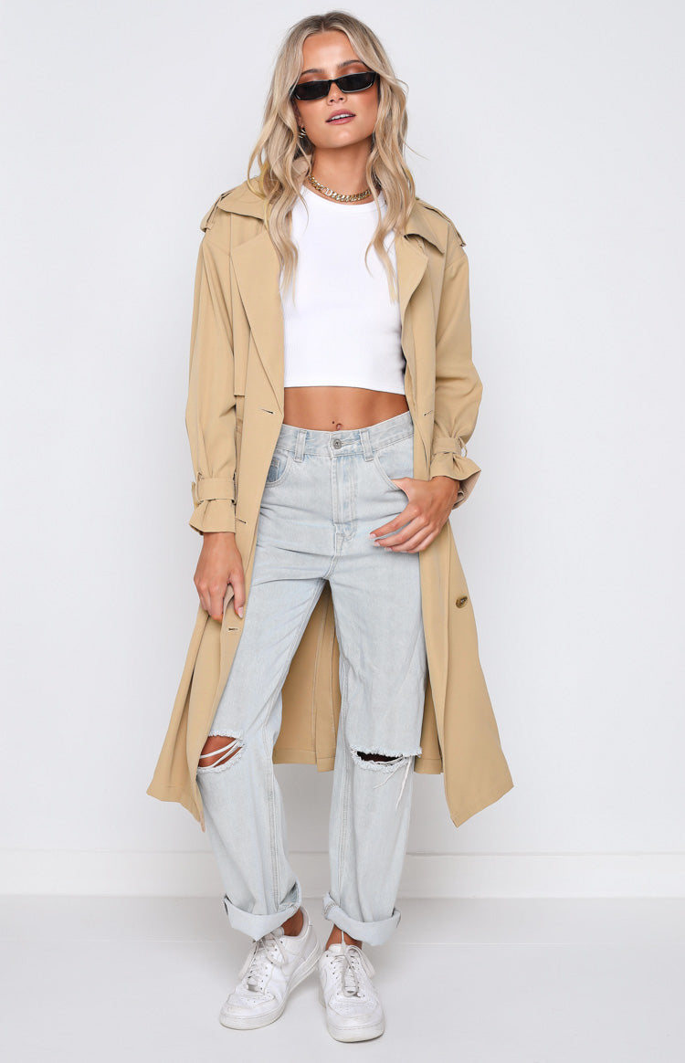 Giselle Beige Trench Coat Image