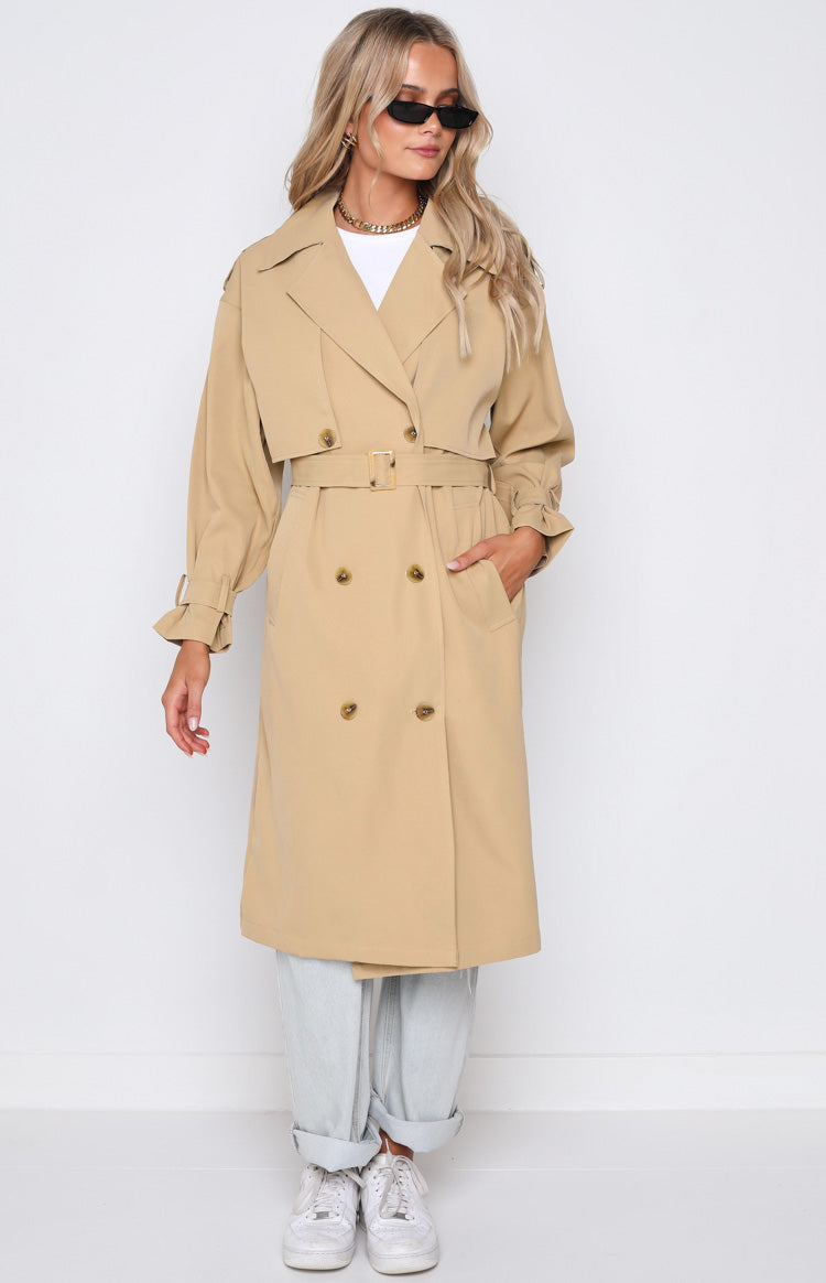 Giselle Beige Trench Coat Image