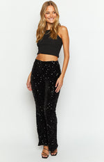 Glimmer Glimmer Black Sequin Pants Image