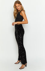 Glimmer Glimmer Black Sequin Pants Image