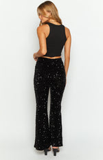 Glimmer Glimmer Black Sequin Pants Image