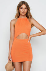 Halley Orange Mini Dress Image