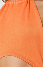 Halley Orange Mini Dress Image