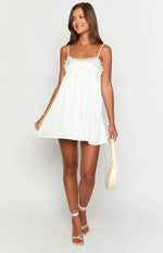 Hansel White Lace Mini Dress Image