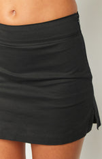 Harlee Black Mini Skort Image