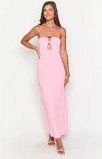 Harriet Pink Strapless Maxi Dress Image