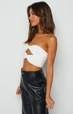 Havannah White Bandeau Top Image