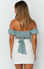 Heritage Wrap Top Sage Image