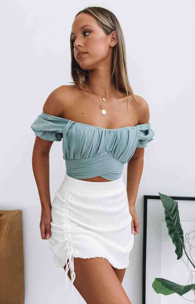 Heritage Wrap Top Sage Image