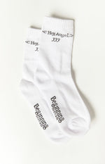 Hey Angel White Crew Socks Image