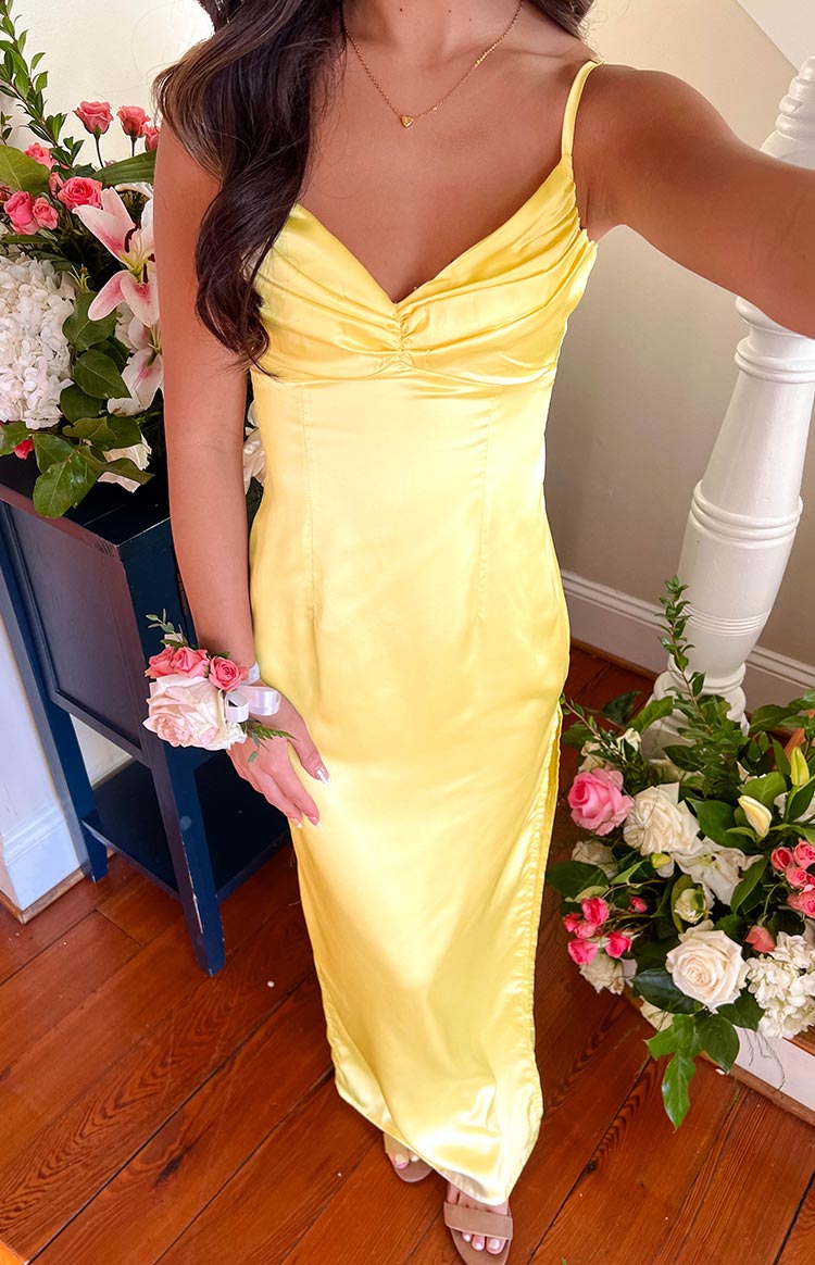 Honey Yellow Maxi Dress Image