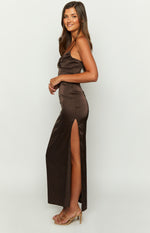 Honey Chocolate Maxi Dress Image